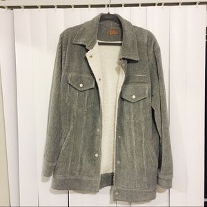 {Poll} corduroy button up jacket